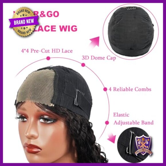 Glueless Human Hair Bob Wig 14\